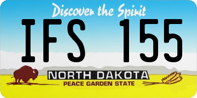 ND license plate IFS155