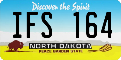 ND license plate IFS164