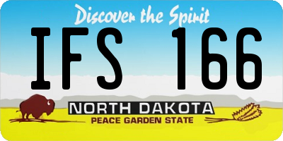 ND license plate IFS166