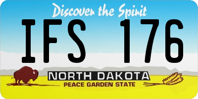 ND license plate IFS176