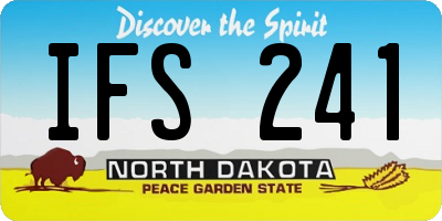 ND license plate IFS241