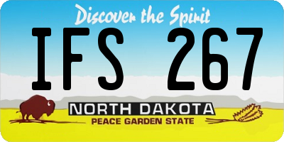 ND license plate IFS267