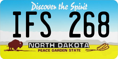 ND license plate IFS268