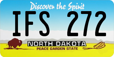 ND license plate IFS272