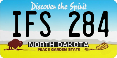 ND license plate IFS284