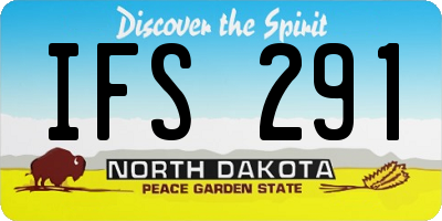 ND license plate IFS291