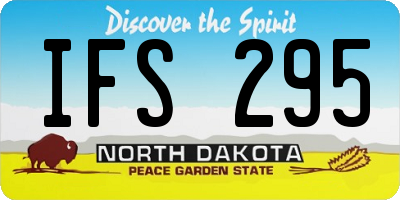 ND license plate IFS295