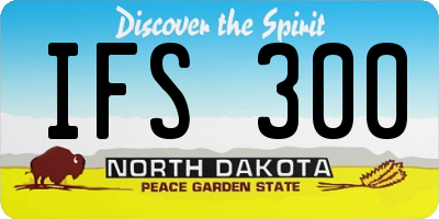 ND license plate IFS300