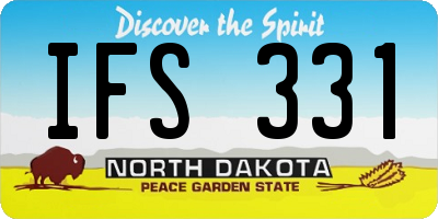 ND license plate IFS331