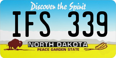 ND license plate IFS339