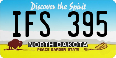 ND license plate IFS395