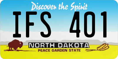 ND license plate IFS401