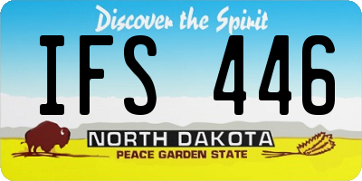 ND license plate IFS446