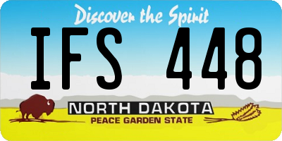 ND license plate IFS448