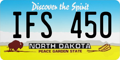 ND license plate IFS450