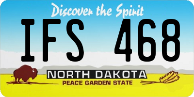ND license plate IFS468