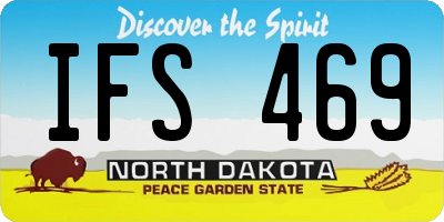 ND license plate IFS469
