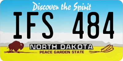 ND license plate IFS484