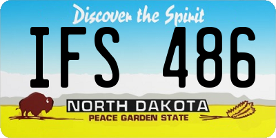 ND license plate IFS486