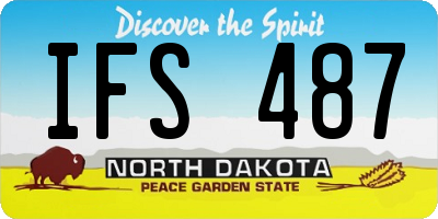 ND license plate IFS487