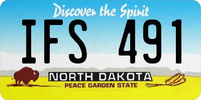 ND license plate IFS491
