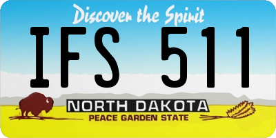 ND license plate IFS511