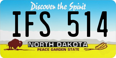 ND license plate IFS514