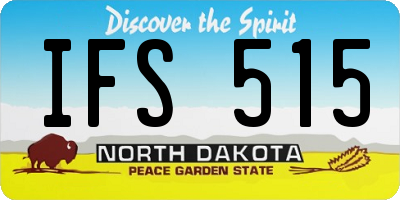 ND license plate IFS515