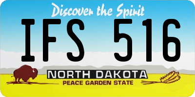 ND license plate IFS516