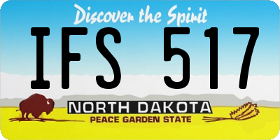 ND license plate IFS517