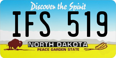 ND license plate IFS519