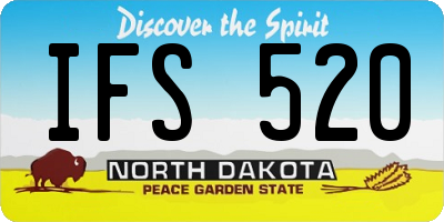 ND license plate IFS520