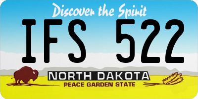 ND license plate IFS522