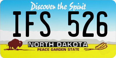 ND license plate IFS526