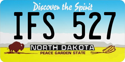 ND license plate IFS527