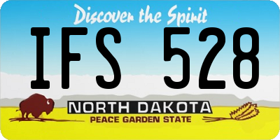 ND license plate IFS528