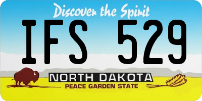 ND license plate IFS529