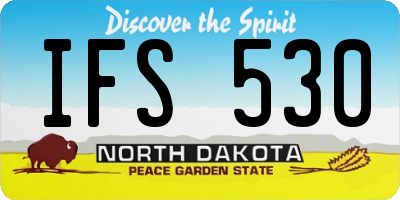 ND license plate IFS530