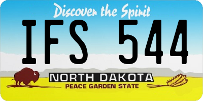 ND license plate IFS544