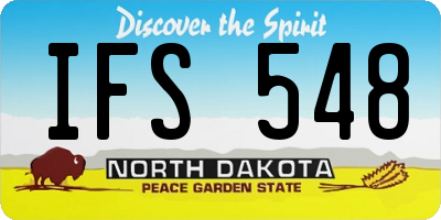 ND license plate IFS548