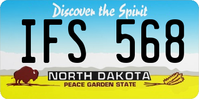 ND license plate IFS568