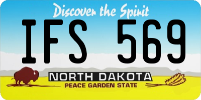 ND license plate IFS569