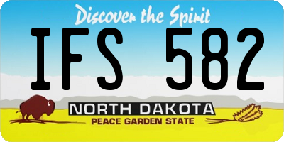 ND license plate IFS582