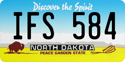 ND license plate IFS584