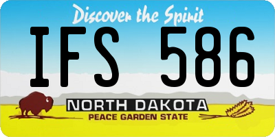 ND license plate IFS586