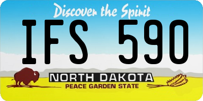ND license plate IFS590