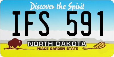 ND license plate IFS591