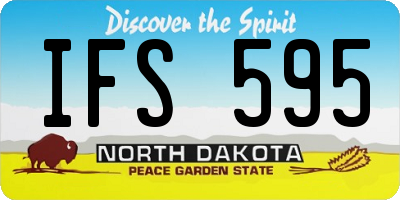 ND license plate IFS595