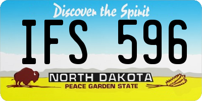 ND license plate IFS596