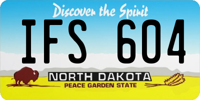ND license plate IFS604